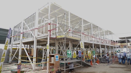 Construction of a new school in Peru