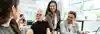 Business people working in modern coworking office